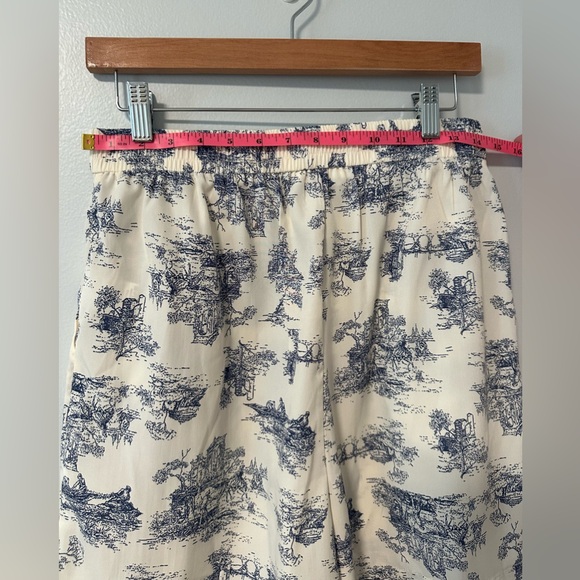 NWT Lush Ivory Toile de Jouy Short Sleeve Shirt and Shorts Set Pajamas, M - Picture 11 of 11